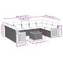 Set de sofás de jardín 10 pzas cojines ratán sintético negro de , Conjuntos de jardín - Ref: Foro24-3227959, Precio: 603,71 €...
