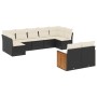 Set de sofás de jardín 8 piezas y cojines ratán sintético negro de , Conjuntos de jardín - Ref: Foro24-3227967, Precio: 509,1...