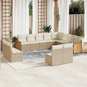 Set de sofás de jardín 12 pzas y cojines ratán sintético marrón de , Conjuntos de jardín - Ref: Foro24-3228151, Precio: 785,9...