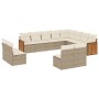 Set de sofás de jardín 12 pzas y cojines ratán sintético marrón de , Conjuntos de jardín - Ref: Foro24-3228151, Precio: 716,6...