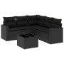 Set de sofás de jardín 6 piezas y cojines ratán sintético negro de , Conjuntos de jardín - Ref: Foro24-3218945, Precio: 386,9...