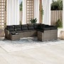 Set de sofás de jardín 10 pzas con cojines ratán sintético gris de , Conjuntos de jardín - Ref: Foro24-3219450, Precio: 577,4...