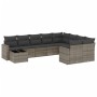 Set de sofás de jardín 10 pzas con cojines ratán sintético gris de , Conjuntos de jardín - Ref: Foro24-3219450, Precio: 577,4...