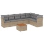 Juego de sofás de jardín con cojines beige 8 pzas ratán PE de , Conjuntos de jardín - Ref: Foro24-3223679, Precio: 458,64 €, ...