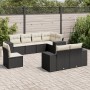Set de sofás de jardín 8 piezas y cojines ratán sintético negro de , Conjuntos de jardín - Ref: Foro24-3222835, Precio: 502,6...