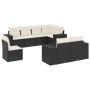 Set de sofás de jardín 8 piezas y cojines ratán sintético negro de , Conjuntos de jardín - Ref: Foro24-3222835, Precio: 502,6...