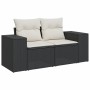 Set de sofás de jardín 8 piezas y cojines ratán sintético negro de , Conjuntos de jardín - Ref: Foro24-3222835, Precio: 502,6...