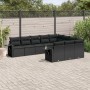 Set de sofás de jardín 10 pzas cojines ratán sintético negro de , Conjuntos de jardín - Ref: Foro24-3220684, Precio: 639,97 €...