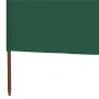 Paravientos de playa de 5 paneles tela verde 600x80 cm de vidaXL, Sombrillas - Ref: Foro24-47155, Precio: 42,27 €, Descuento: %