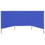 Paravientos de playa de 3 paneles tela azul celeste 400x160 cm de vidaXL, Sombrillas - Ref: Foro24-47153, Precio: 65,01 €, De...