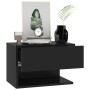 Mesitas de noche de pared 2 unidades negras de vidaXL, Mesitas de noche - Ref: Foro24-810956, Precio: 51,53 €, Descuento: %