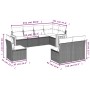 Set de sofás de jardín 8 pzas y cojines ratán sintético gris de , Conjuntos de jardín - Ref: Foro24-3227726, Precio: 473,64 €...