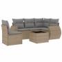 Juego de sofás jardín con cojines 6 pzas ratán sintético beige de , Conjuntos de jardín - Ref: Foro24-3253716, Precio: 425,33...