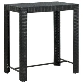 Mesa alta para jardín ratán sintético negro 100x60,5x110,5 cm de vidaXL, Mesas de jardín - Ref: Foro24-45874, Precio: 159,32 ...