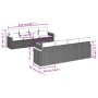 Set de sofás de jardín 9 pzas con cojines ratán sintético beige de , Conjuntos de jardín - Ref: Foro24-3258222, Precio: 580,6...