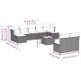 Set de sofás de jardín 10 pzas cojines ratán sintético negro de , Conjuntos de jardín - Ref: Foro24-3218276, Precio: 486,52 €...