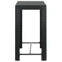 Mesa alta para jardín ratán sintético negro 100x60,5x110,5 cm de vidaXL, Mesas de jardín - Ref: Foro24-45874, Precio: 159,32 ...