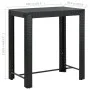 Mesa alta para jardín ratán sintético negro 100x60,5x110,5 cm de vidaXL, Mesas de jardín - Ref: Foro24-45874, Precio: 159,32 ...