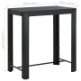 Mesa alta para jardín ratán sintético negro 100x60,5x110,5 cm de vidaXL, Mesas de jardín - Ref: Foro24-45874, Precio: 161,83 ...