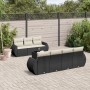 Set de sofás de jardín 8 piezas y cojines ratán sintético negro de , Conjuntos de jardín - Ref: Foro24-3221125, Precio: 508,4...
