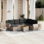 Set de sofás de jardín 8 pzas y cojines ratán sintético gris de , Conjuntos de jardín - Ref: Foro24-3225122, Precio: 475,36 €...