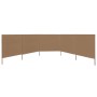 Paravientos de playa de 5 paneles tela gris topo 600x80 cm de vidaXL, Sombrillas - Ref: Foro24-47157, Precio: 48,71 €, Descue...