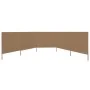 Paravientos de playa de 5 paneles tela gris topo 600x80 cm de vidaXL, Sombrillas - Ref: Foro24-47157, Precio: 47,78 €, Descue...