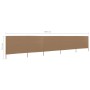 Paravientos de playa de 5 paneles tela gris topo 600x80 cm de vidaXL, Sombrillas - Ref: Foro24-47157, Precio: 48,71 €, Descue...