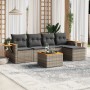 Set de muebles de jardín 6 pzas y cojines ratán sintético gris de , Conjuntos de jardín - Ref: Foro24-3259169, Precio: 366,16...