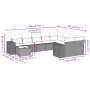 Set de sofás de jardín 10 pzas con cojines ratán sintético gris de , Conjuntos de jardín - Ref: Foro24-3223059, Precio: 602,4...