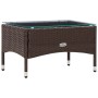 Set muebles de jardín 5 piezas y cojines ratán sintético marrón de vidaXL, Conjuntos de jardín - Ref: Foro24-45892, Precio: 2...