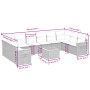Set de sofás de jardín 11 pzas y cojines ratán sintético gris de , Conjuntos de jardín - Ref: Foro24-3227173, Precio: 644,22 ...