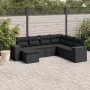 Set de comedor de jardín 7 pzas y cojines ratán sintético negro de , Conjuntos de jardín - Ref: Foro24-3222894, Precio: 479,6...