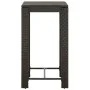 Mesa alta para jardín ratán sintético marrón 60,5x60,5x110,5 cm de vidaXL, Mesas de jardín - Ref: Foro24-45870, Precio: 80,78...