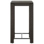 Mesa alta para jardín ratán sintético marrón 60,5x60,5x110,5 cm de vidaXL, Mesas de jardín - Ref: Foro24-45870, Precio: 81,48...