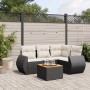 Set de muebles de jardín 5 pzas y cojines ratán sintético negro de , Conjuntos de jardín - Ref: Foro24-3224985, Precio: 315,9...