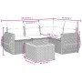 Set de muebles de jardín 5 pzas y cojines ratán sintético negro de , Conjuntos de jardín - Ref: Foro24-3224985, Precio: 315,9...
