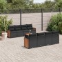 Set de sofás de jardín 8 piezas y cojines ratán sintético negro de , Conjuntos de jardín - Ref: Foro24-3227497, Precio: 555,0...