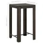 Mesa alta para jardín ratán sintético marrón 60,5x60,5x110,5 cm de vidaXL, Mesas de jardín - Ref: Foro24-45870, Precio: 80,78...