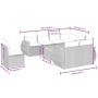 Set de muebles de jardín 9 pzas y cojines ratán sintético gris de , Conjuntos de jardín - Ref: Foro24-3225101, Precio: 601,15...