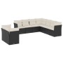Set de sofás de jardín 8 piezas y cojines ratán sintético negro de , Conjuntos de jardín - Ref: Foro24-3217836, Precio: 521,3...