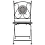 Sillas bistró de mosaico 2 unidades gris de vidaXL, Sillas de jardín - Ref: Foro24-46716, Precio: 146,24 €, Descuento: %
