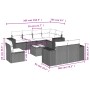 Set de muebles de jardín 9 pzas y cojines ratán sintético gris de , Conjuntos de jardín - Ref: Foro24-3222849, Precio: 599,97...