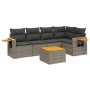 Set de muebles de jardín 6 pzas y cojines ratán sintético gris de , Conjuntos de jardín - Ref: Foro24-3226795, Precio: 367,40...