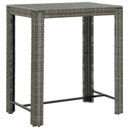 Mesa alta para jardín ratán sintético gris 100x60,5x110,5 cm de vidaXL, Mesas de jardín - Ref: Foro24-45875, Precio: 117,98 €...