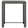 Mesa alta para jardín ratán sintético gris 100x60,5x110,5 cm de vidaXL, Mesas de jardín - Ref: Foro24-45875, Precio: 117,98 €...