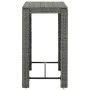 Mesa alta para jardín ratán sintético gris 100x60,5x110,5 cm de vidaXL, Mesas de jardín - Ref: Foro24-45875, Precio: 117,98 €...