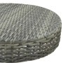 Mesa de jardín de ratán sintético gris 60,5x106 cm de vidaXL, Mesas de jardín - Ref: Foro24-45857, Precio: 94,78 €, Descuento: %