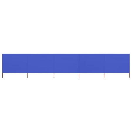 Paravientos de playa de 5 paneles tela azul celeste 600x160cm de vidaXL, Sombrillas - Ref: Foro24-47171, Precio: 75,03 €, Des...