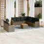 Set de sofás de jardín 10 pzas con cojines ratán sintético gris de , Conjuntos de jardín - Ref: Foro24-3258511, Precio: 611,7...